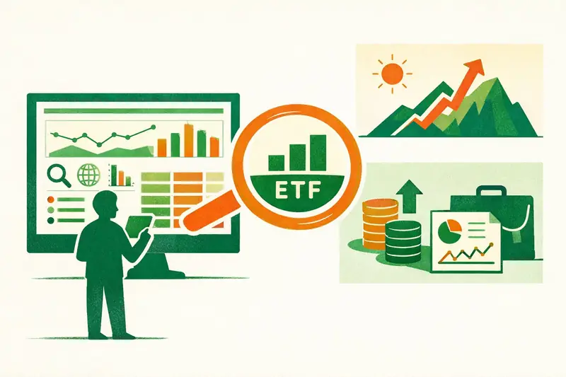 Uitgebreide ETF database en vergelijkingshulpmiddelen voor slimme beleggers